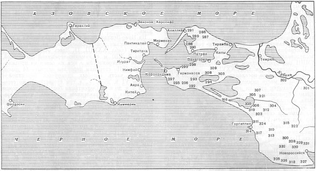 Карта Боспора Киммерийского