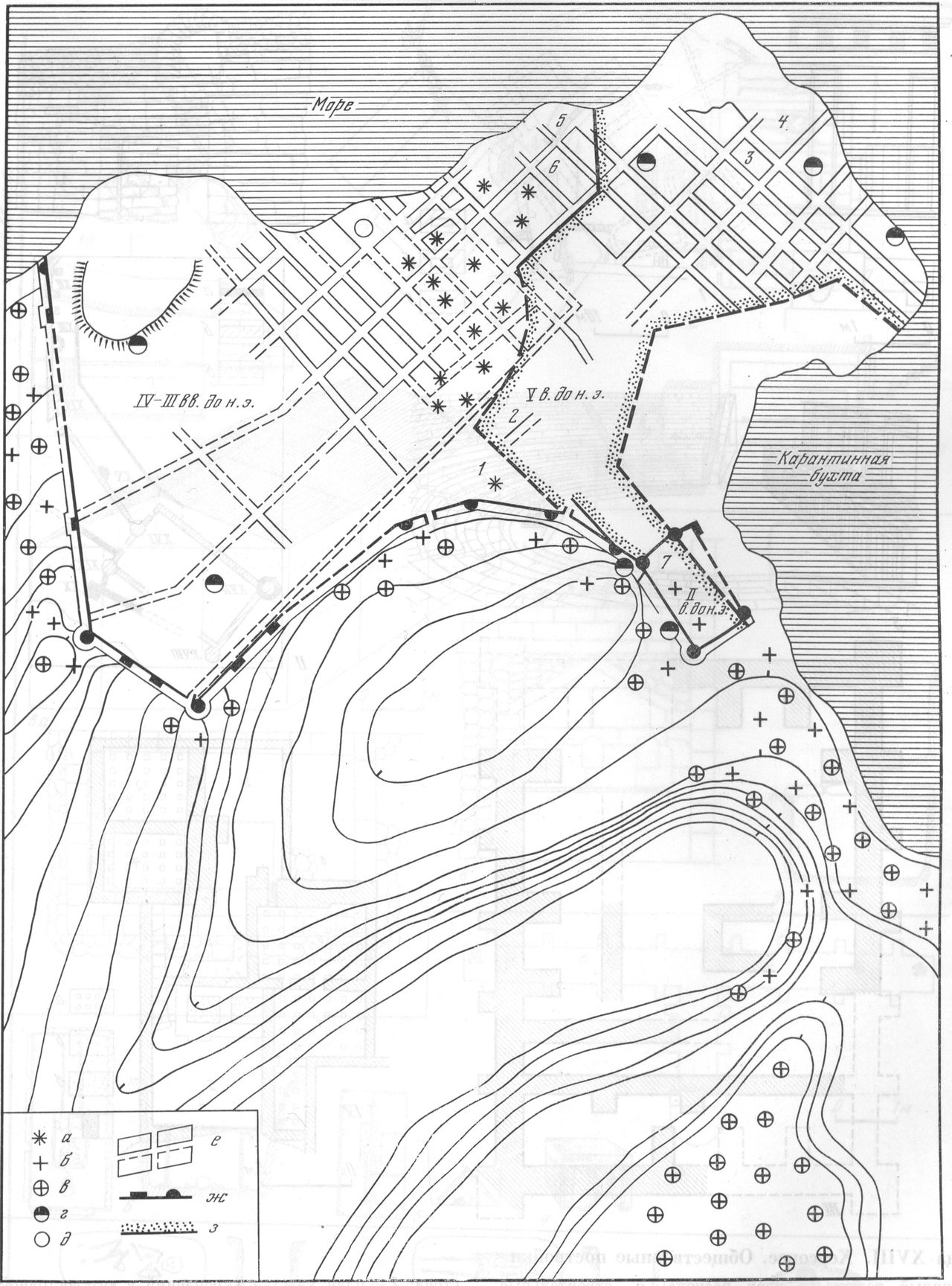Таблица XVII. План Херсонеса