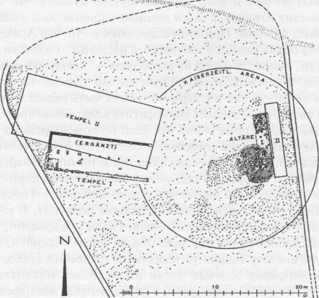 План храма Аретмиды Орфии (Gruben G. Die Tempel der Griechen. S. 29.)