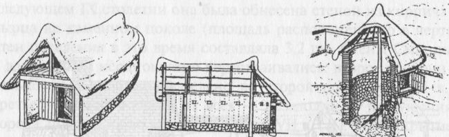 Смирна. Реконструкция домов и толоса. Вторая половина VIII в. до н.э. (по Р. В. Николльзу)