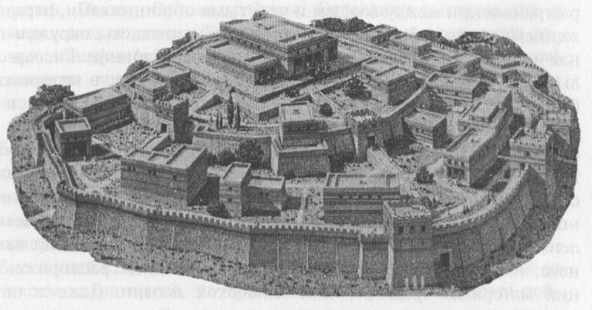 2 — реконструкция гомеровской Трои (по М. Зиблеру)