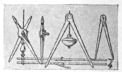 Измерительные инструменты из Помпей (пропорциональный циркуль закреплен на золотом сечении)