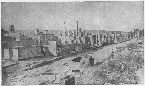 Вид с востока, в глубине арка Траяна