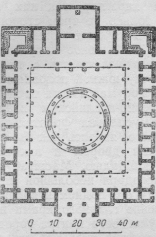 План мацеллума в Поццуоли (I век н. э.)