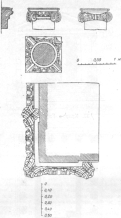 Храм в Гарни. Угловая капитель и ант