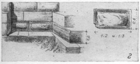 Квадровая кладка стены на Палатине (VI в. до н. э.)