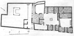План дома Корнелия Тегета в Помпеях — так называемого дома Бронзового эфеба (I век н. э.)