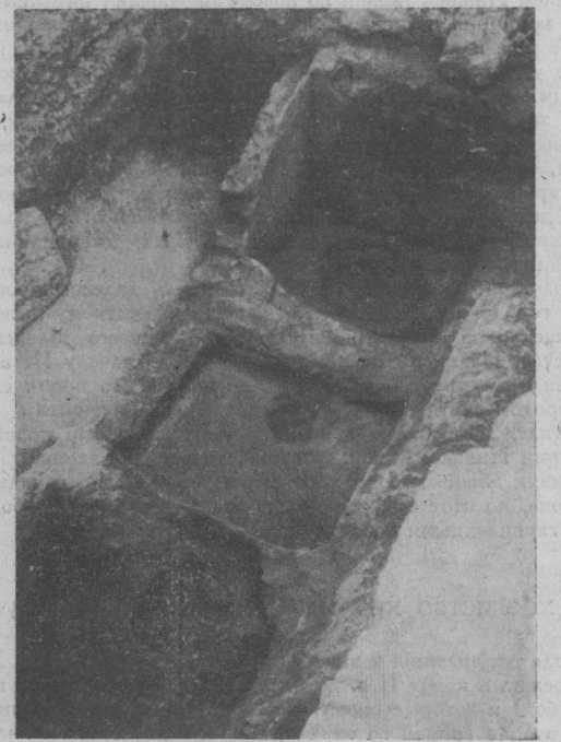 Три резервуара в винодельне, открытой раскопками 1947 г.