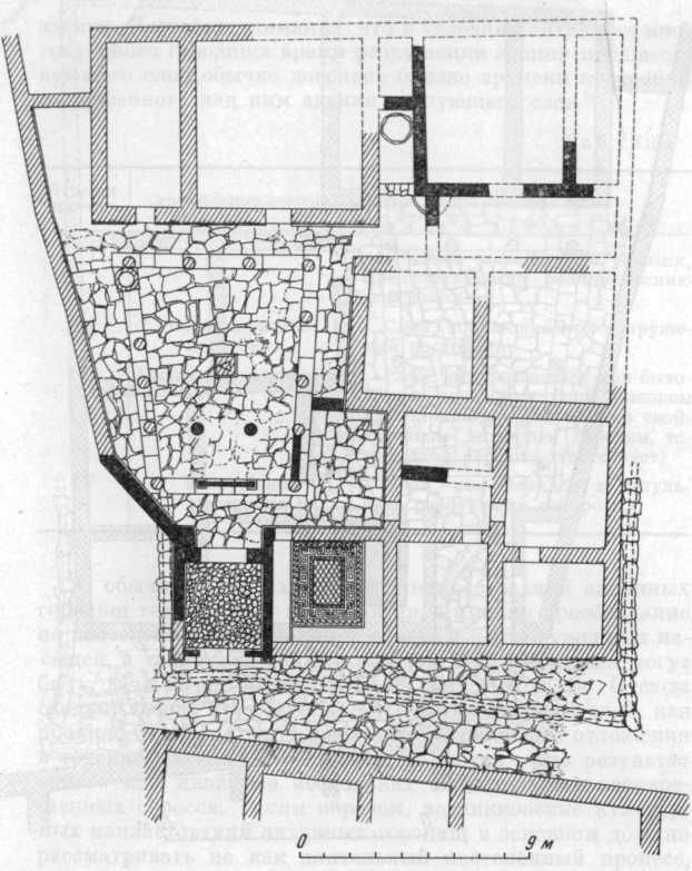 Ольвия. Притаией. План 2-го строительного периода. Раскопки 1909—1910 гг.