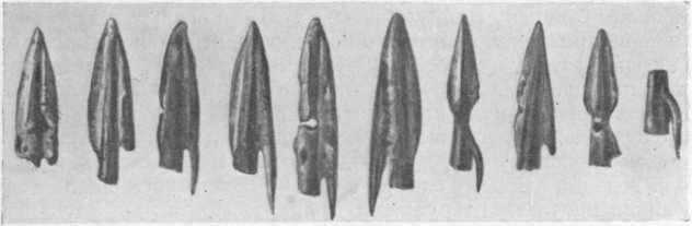Бронзовые наконечники стрел из синдской могилы конца VII — начала VI вв. до н. э. (около Цукурского лимана)