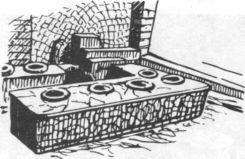 Прилавок винной лавки в Помпеях. I в. н. э.