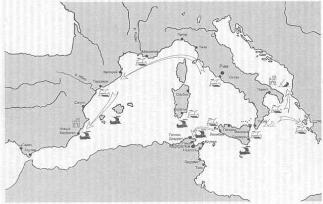 Стратегическая обстановка на морях в период кампаний 214-210 гг. до н.э.