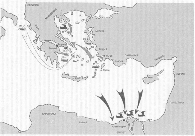 Восточное Средиземноморье. Боевые действия 200 г. до н. э.