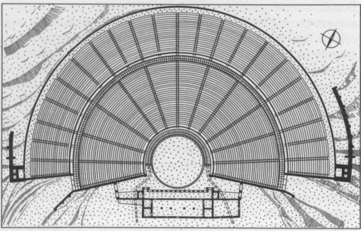 Театр в Эпидавре. IV в. до н. э. План