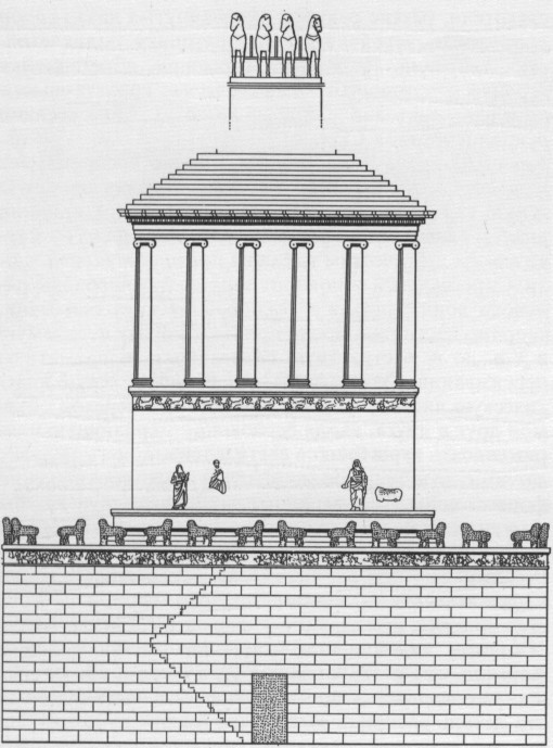 Мавсолей в Галикарнасе. IV в. до н. э. Вариант реконструкции