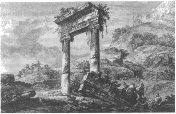 Развалины акведука, построенного Адрианом в Афинах, на холме Ликабетт