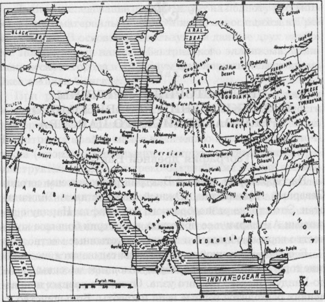 Карта Центральной Азии