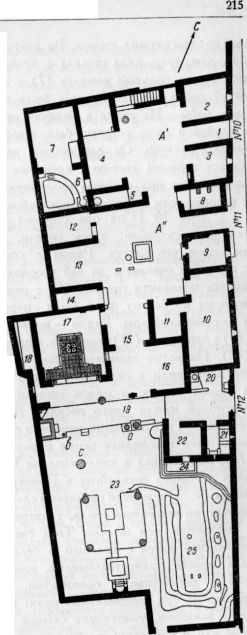 Рис. 75. Дом Корнелия Тегета (план).