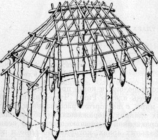 Хижина VIII в. до н. э. Реконструкция