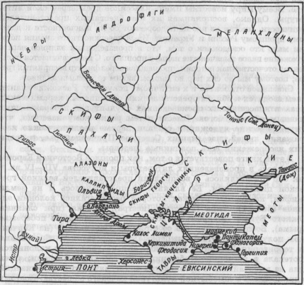 Рис. 1. Карта Северного Причерноморья