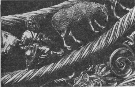Рис. 41. Скиф с амфорой. Деталь пекторали из Толстой могилы