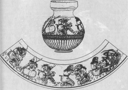 Рис. 49. Электровая ваза IV в. из кургана Куль-Оба. Эрмитаж. Санкт-Петербург