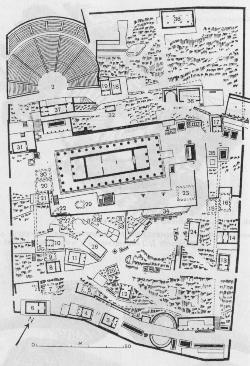 18. План святилища Аполлона в Дельфах