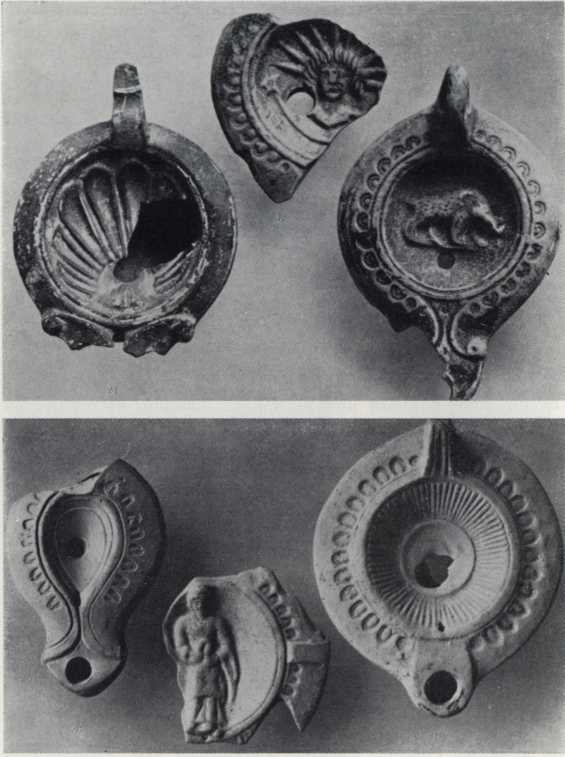 Светильники с фигурными щитками. II в. н. э.