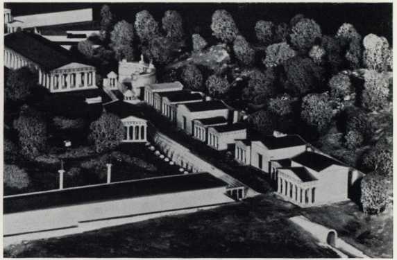 Сокровищницы и храм Геры. Реконструкция. VI в. до н. э.