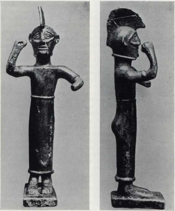 Палладион. Богиня в шлеме с копьем. 1-я половина VII в. до н. э.