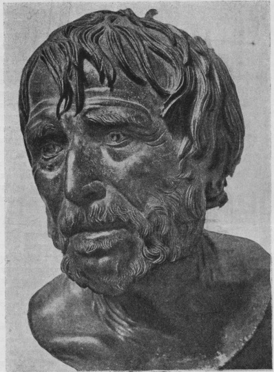 Портрет «Эзопа», так наз. Сенека (бронза). Неаполь