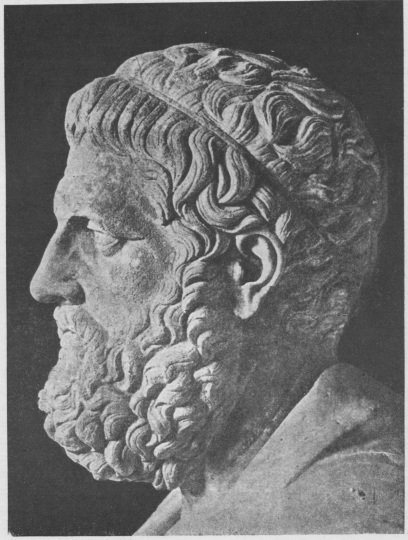Голова статуи Софокла (мрамор). Рим. Латеранский: музей