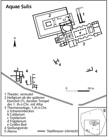 Акве Сулис - План города