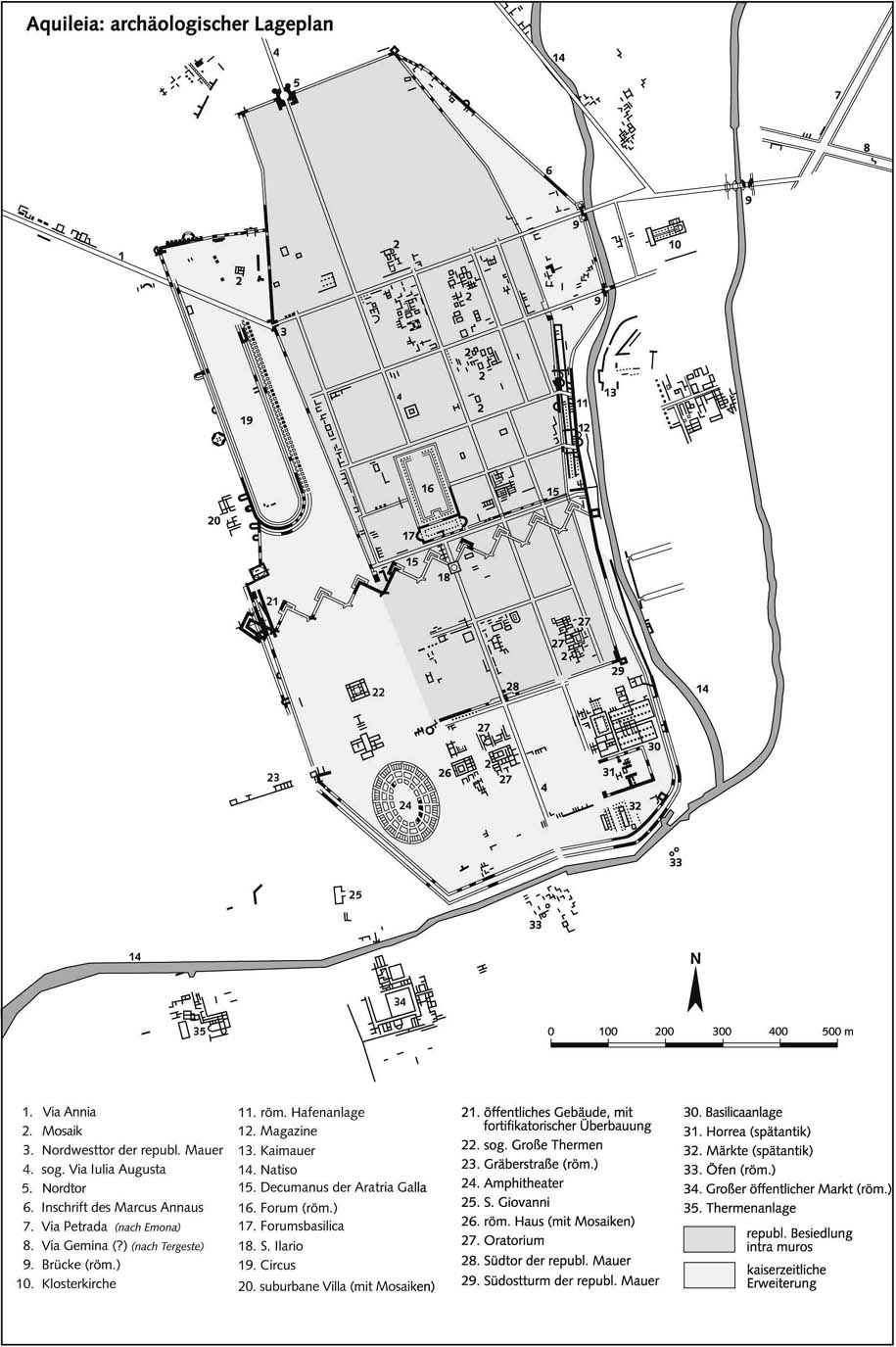Аквилея - археологический план