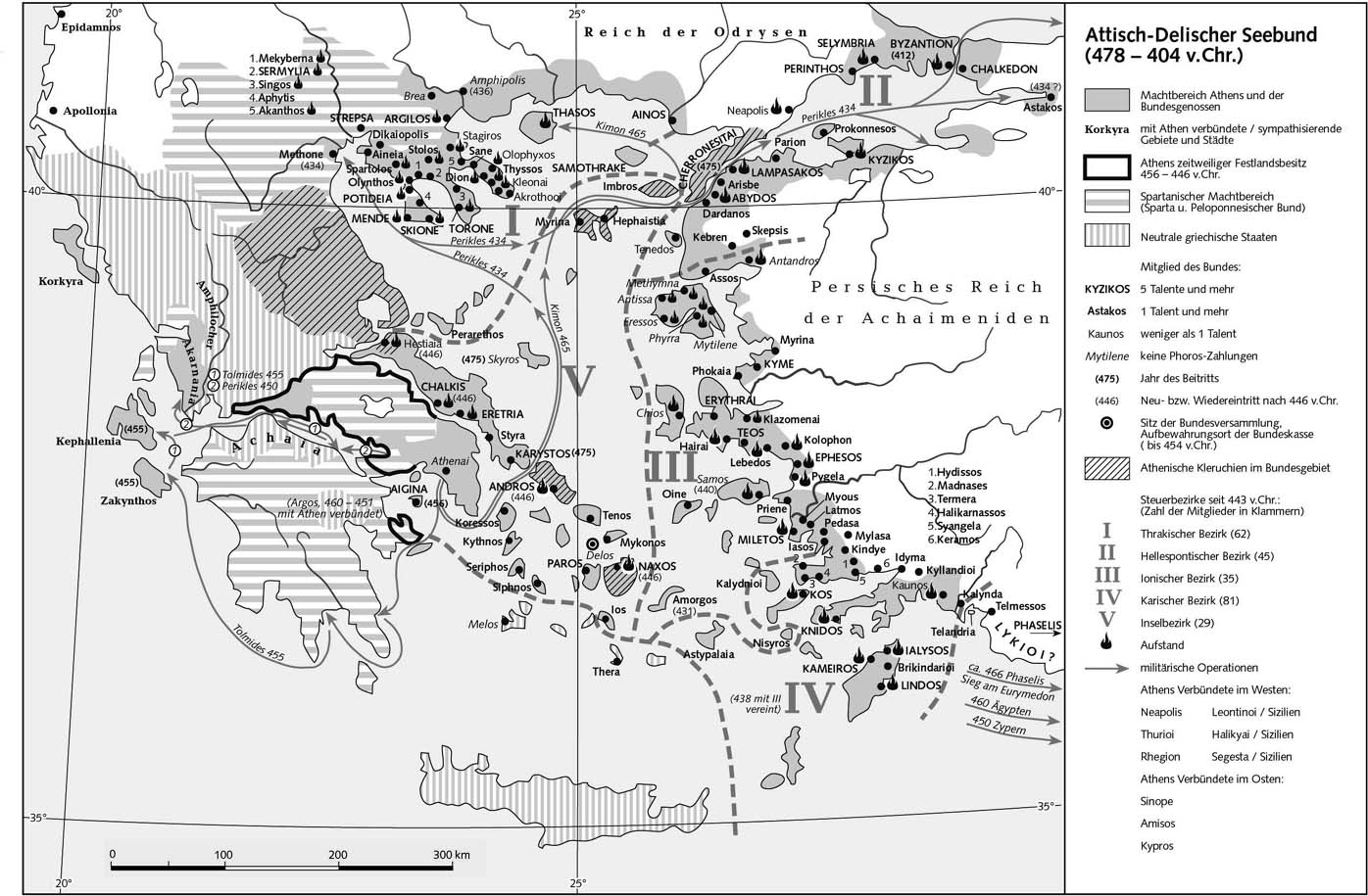Делосский морской союз (478-404 гг. до н.э.) - Карта