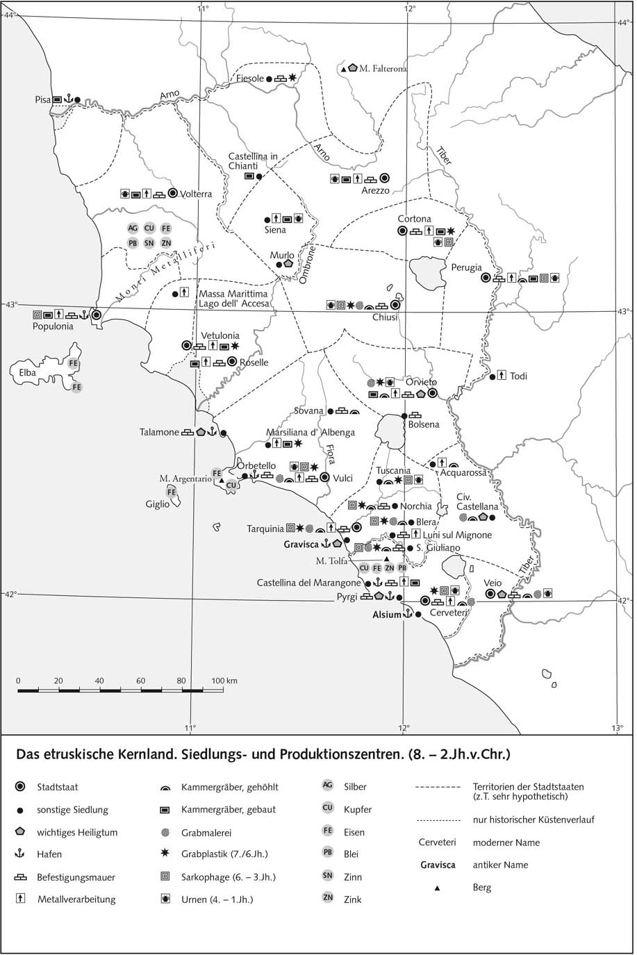 Центры Этрурии: поселения и ремесла