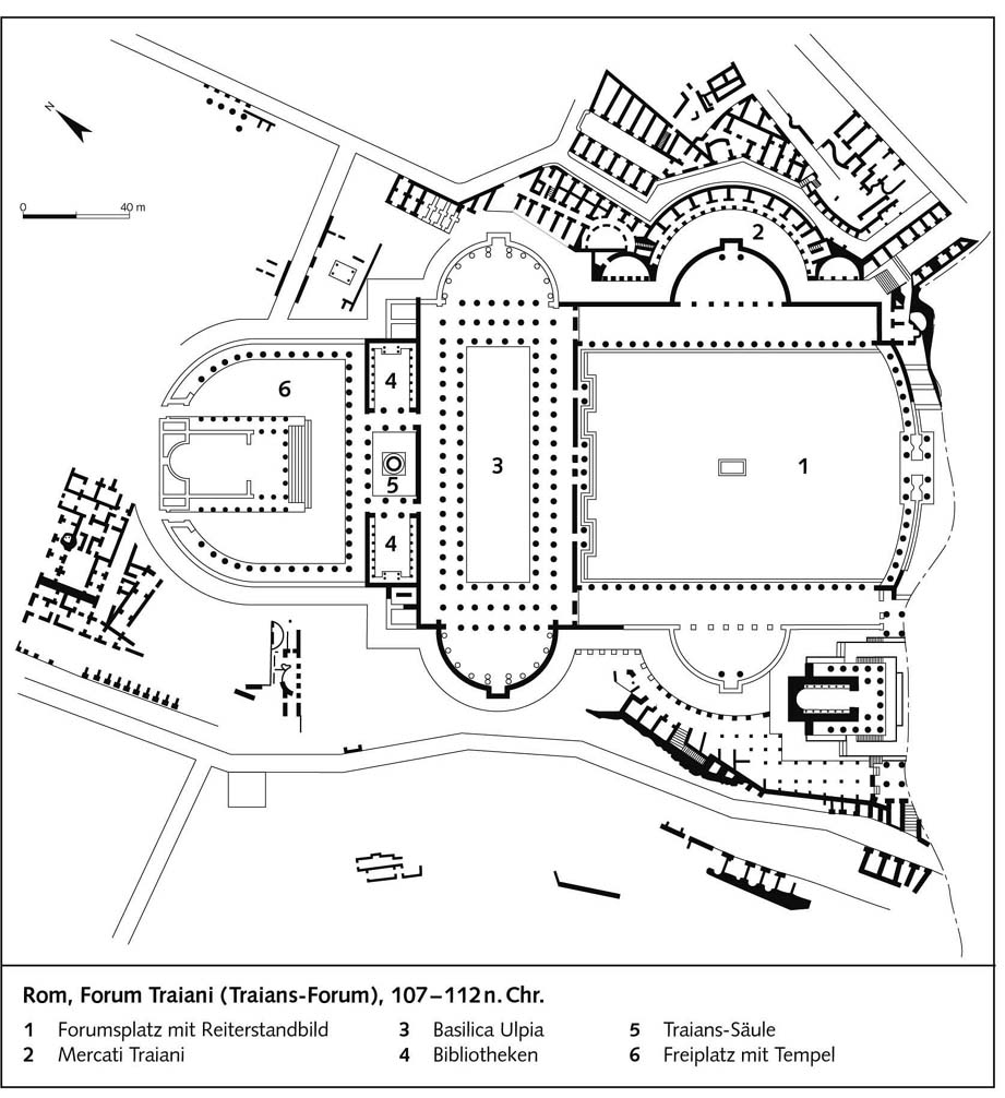 Рим, форум Траяна (107 - 112 гг. н.э.) - План