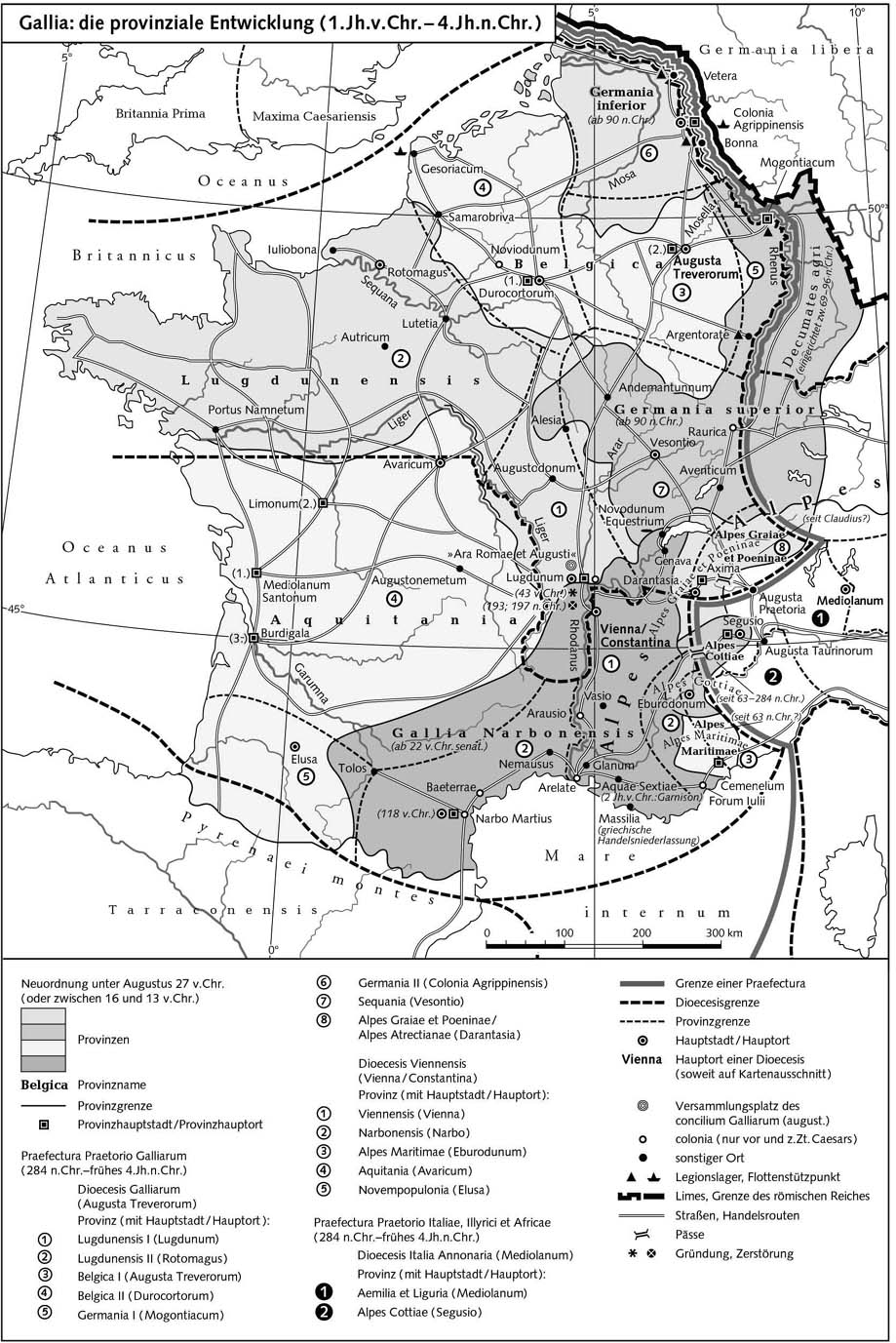 Галлия: развитие провинции (I в до н.э. - IV в. н.э.)