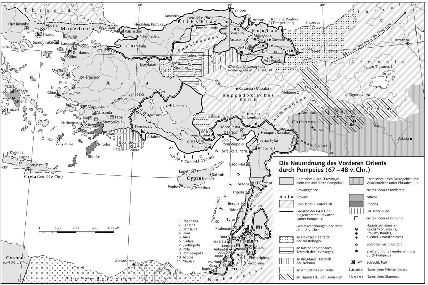 Реорганизация Ближнего Востока Помпеем (67-48 гг. до н.э.)