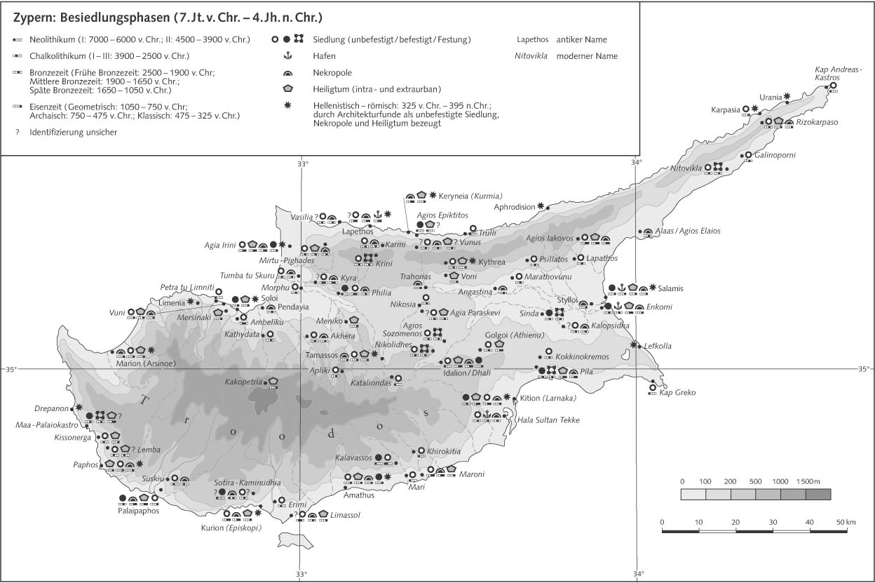 Кипр: стадии заселения (VII тыс. до н.э. - IV в. н.э.)