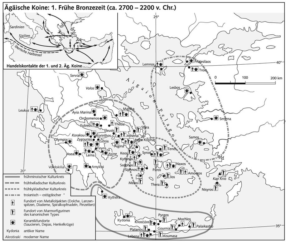 Эгейское койне: ранняя бронза (2700-2200 г. до  н.э.)