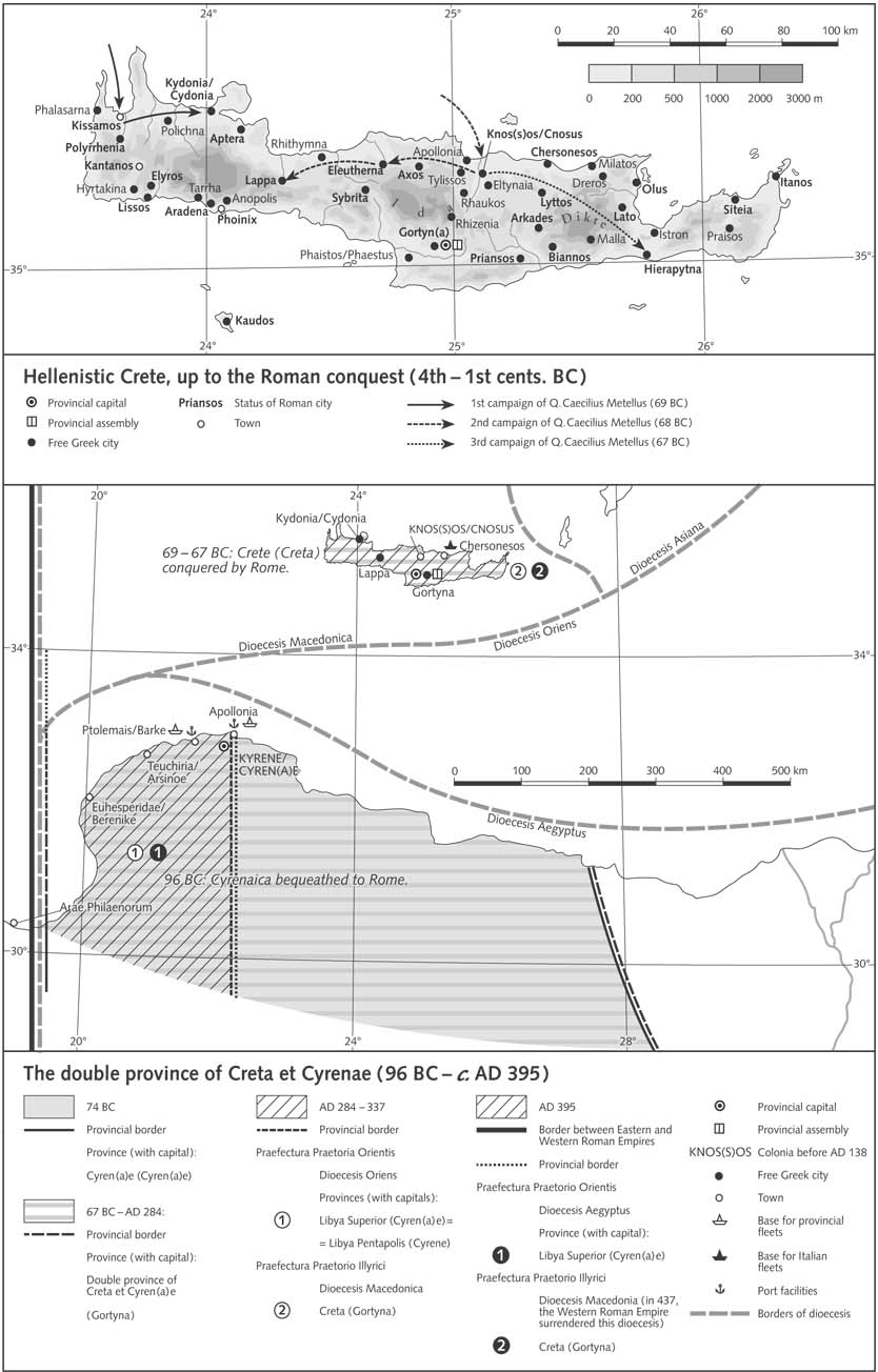 Крит: до римского завоевания. Провинция Крит и Кирена