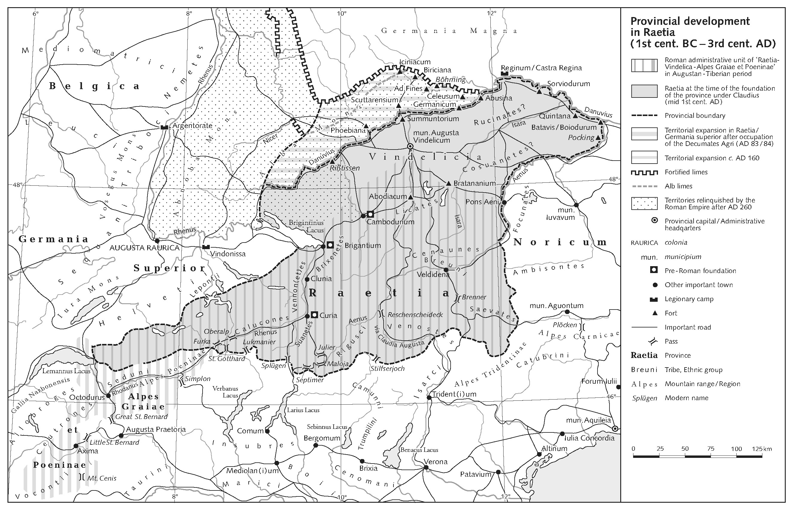 Реция: развитие провинции